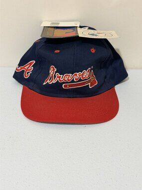 Atlanta Braves 125th Anniversary Snapback Cap Navy & Red MLB Genuine Merchandise